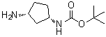 structure of CAS# 1031335-25-7, N-[(1S,3R)-3-氨基环戊基]氨基甲酸叔丁酯