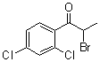 2-溴-2',4'-二氯苯丙酮分子结构 (CAS 103175-61-7)