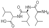 L-亮氨酰-L-亮氨酰-L-亮氨酸分子结构 (CAS 10329-75-6)