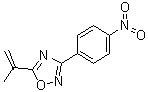 structure of CAS# 1033202-00-4, 5-(异丙烯基)-3-(4-硝基苯基)-1,2,4-恶二唑