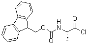 structure of CAS# 103321-50-2, N-[(1S)-1-(氯甲酰基)乙基]氨基甲酸芴甲基酯