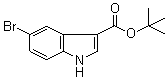 structure of CAS# 1033265-51-8, 5-溴-1H-吲哚-3-羧酸叔丁酯