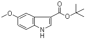 structure of CAS# 1033265-55-2, 5-甲氧基-1H-吲哚-3-羧酸叔丁酯