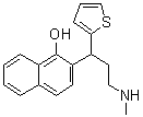 CAS 登录号：1033803-59-6, 2-[3-(甲基氨基)-1-(2-噻吩基)丙基]-1-萘酚