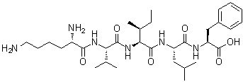 CAS # 103404-59-7, L-Lysyl-L-valyl-L-isoleucyl-L-leucyl-L-phenylalanine
