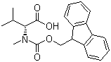 structure of CAS# 103478-58-6, Fmoc-N-甲基-D-缬氨酸