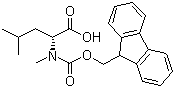 structure of CAS# 103478-63-3, Fmoc-N-methyl-D-leucine