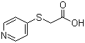 structure of CAS# 10351-19-6, (4-Pyridylthio)acetic acid