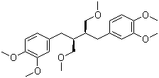 CAS # 10351-88-9, 1,1'-[(2S,3S)-2,3-Bis(methoxymethyl)-1,4-butanediyl]bis[3,4-dimethoxybenzene], NSC 619043