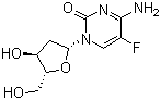 structure of CAS# 10356-76-0, 2'-脱氧-5-氟胞苷