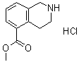 structure of CAS# 1035700-06-1, 1,2,3,4-四氢异喹啉-5-羧酸甲酯盐酸盐