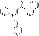 structure of CAS# 103610-04-4, [1-[2-(4-吗啉基)乙基]-1H-吲哚-3-基]-1-萘基甲酮