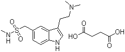 structure of CAS# 103628-48-4, Sumatriptan succinate