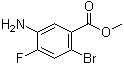 structure of CAS# 1036389-86-2, 5-氨基-2-溴-4-氟苯甲酸甲酯