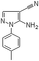 structure of CAS# 103646-82-8, 5-氨基-1-(4-甲基苯基)-1H-吡唑-4-甲腈