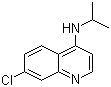 structure of CAS# 1036623-49-0, 7-Chloro-N-isopropyl-4-quinolinamine