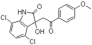 CAS # 1037184-44-3, YK 4-279, 4,7-Dichloro-1,3-dihydro-3-hydroxy-3-[2-(4-methoxyphenyl)-2-oxoethyl]-2H-indol-2-one