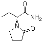 structure of CAS# 103765-01-1, (alphaR)-alpha-乙基-2-氧代-1-吡咯烷乙酰胺