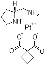 CAS # 103775-75-3, Miboplatin, Lobaplatin, (-)-cis-((R)-2-(Aminomethyl)pyrrolidine)(1,1-cyclobutanedicarboxylato)platinum