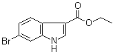 structure of CAS# 103858-55-5, 6-溴-吲哚-3-羧酸乙酯