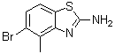 structure of CAS# 103873-80-9, 5-Bromo-4-methyl-2-benzothiazolamine