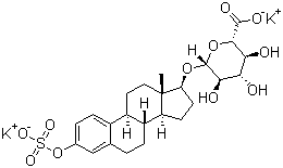 CAS # 10392-35-5, beta-Estradiol-3-sulfate-17-glucopyranosiduronic acid dipotassium salt