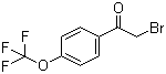 CAS # 103962-10-3, 2-Bromo-4'-(trifluoromethoxy)acetophenone, 4-(Trifluoromethoxy)phenacyl bromide, 2-Bromo-1-[4-(trifluoromethoxy)phenyl]ethan-1-one	