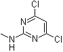 structure of CAS# 10397-15-6, 4,6-二氯-N-甲基-2-嘧啶胺
