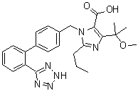 CAS # 1039762-40-7, 4-(1-Methoxy-1-methylethyl)-2-propyl-1-[[2'-(2H-tetrazol-5-yl)[1,1'-biphenyl]-4-yl]methyl]-1H-imidazole-5-carboxylic acid