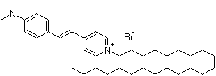 CAS 登录号：103998-45-4, 4-[4-(二甲基氨基)苯乙烯基]-1-二十二烷基溴化吡啶鎓