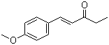 structure of CAS# 104-27-8, 1-(4-甲氧苯基)-1-戊烯-3-酮