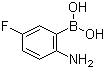 structure of CAS# 1040400-87-0, (2-氨基-5-氟苯基)硼酸