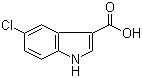 structure of CAS# 10406-05-0, 5-Chloroindole-3-carboxylic acid