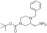 CAS # 1041399-53-4, (3R)-3-(Aminomethyl)-4-(phenylmethyl)-1-piperazinecarboxylic acid tert-butyl ester