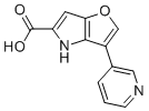 structure of CAS# 1041421-77-5, 3-(吡啶-3-基)-4H-呋喃并[3,2-b]吡咯-5-羧酸