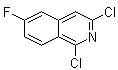 structure of CAS# 1041423-26-0, 1,3-二氯-6-氟异喹啉
