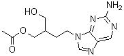 structure of CAS# 104227-88-5, 2-[2-(2-氨基-9H-嘌呤-9-基)乙基]-1,3-丙二醇单乙酸酯