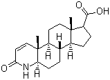 CAS # 104239-97-6, 4-Aza-5a-androstan-1-ene-3-one-17b-carboxylic acid, (5alpha,17beta)-3-Oxo-4-azaandrost-1-ene-17-carboxylic acid