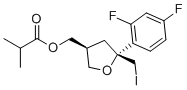 CAS # 1042398-26-4, Posaconazole Impurity 36, Propanoic acid, 2-methyl-, [(3S,5R)-5-(2,4-difluorophenyl)tetrahydro-5-(iodomethyl)-3-furanyl]methyl ester