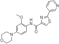 structure of CAS# 1042672-97-8, IRAK 抑制剂 6