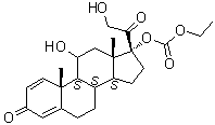 CAS 登录号：104286-02-4, 泼尼松龙 17-(碳酸乙酯)酯