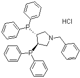 CAS # 104351-43-1, (3R-trans)-3,4-Bis(diphenylphosphino)-1-(phenylmethyl)pyrrolidine monohydrochloride
