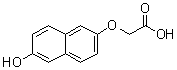 2-[(6-Hydroxy-2-naphthalenyl)oxy]acetic acid molecular structure (CAS 10441-36-8)