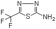 structure of CAS# 10444-89-0, 2-Amino-5-(trifluoromethyl)-1,3,4-thiadiazole