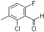2-Chloro-6-fluoro-3-methylbenzaldehyde molecular structure (CAS 104451-99-2)