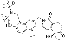 CAS 登录号：1044746-98-6, (4S)-10-[[二(三氘甲基)氨基]甲基]-4-乙基-4,9-二羟基-1H-吡喃并[3',4':6,7]吲哚嗪并[1,2-b]喹啉-3,14(4H,12H)-二酮盐酸盐
