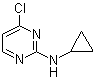 structure of CAS# 1044771-76-7, 4-氯-N-环丙基-2-嘧啶胺