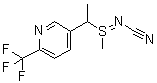 CAS # 1046119-63-4, 5-(1-Cyanoiminoethyl)-2-(trifluoromethyl)pyridine, [1-[6-(Trifluoromethyl)pyridin-3-yl]ethyl](methyl)-lambda4-sulfanylidenecyanamide, [Methyl[1-[6-(trifluoromethyl)-3-pyridyl]ethyl]sulfanylidene]cyanamide