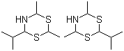 CAS # 104691-41-0, Dimethylisopropyldihydro-1,3,5-dithiazine, Mixture of Dihydro-2-isopropyl-4,6-dimethyl-4H-1,3,5-dithiazine and Dihydro-4-isopropyl-2,6-dimethyl-4H-1,3,5-dithiazine