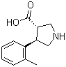 CAS # 1047651-73-9, (3S,4R)-4-o-Tolylpyrrolidine-3-carboxylic acid